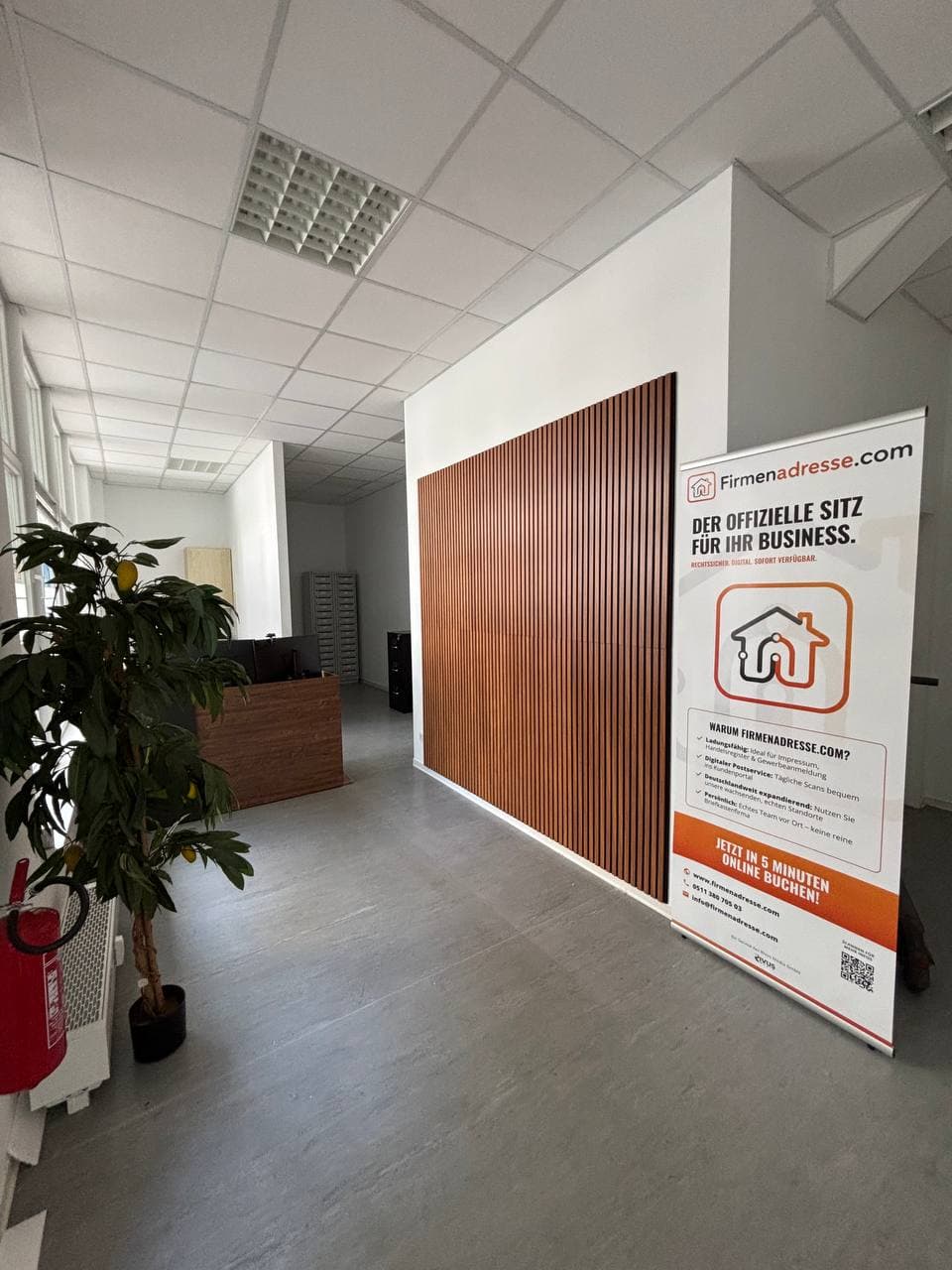 Empfang am Berliner Standort von Firmenadresse.com in der Wuhlestraße 7a